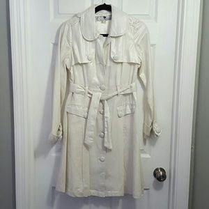 NWOT white and silver coat